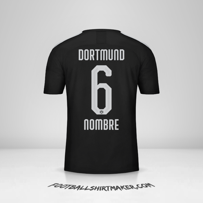 Camiseta Borussia Dortmund 2019/20 Visita -  nombre - 6
