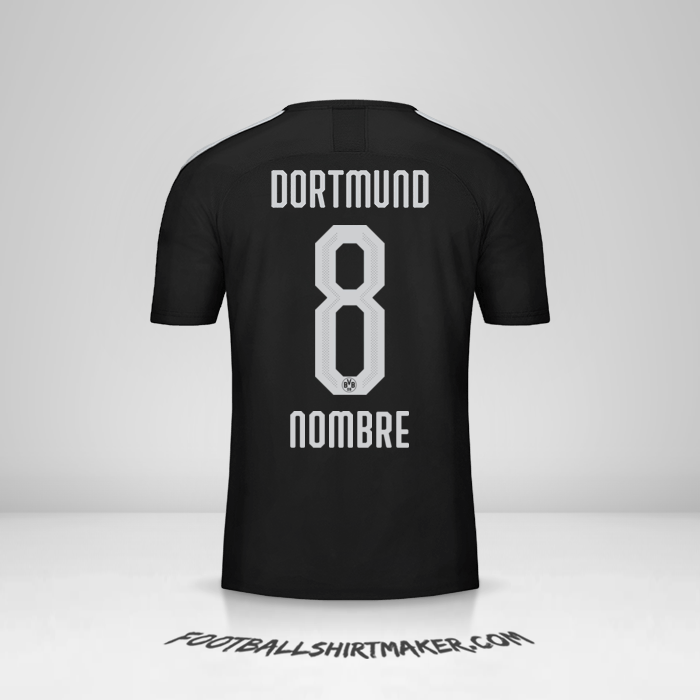 Jersey Borussia Dortmund 2019/20 Visita -  nombre - 8