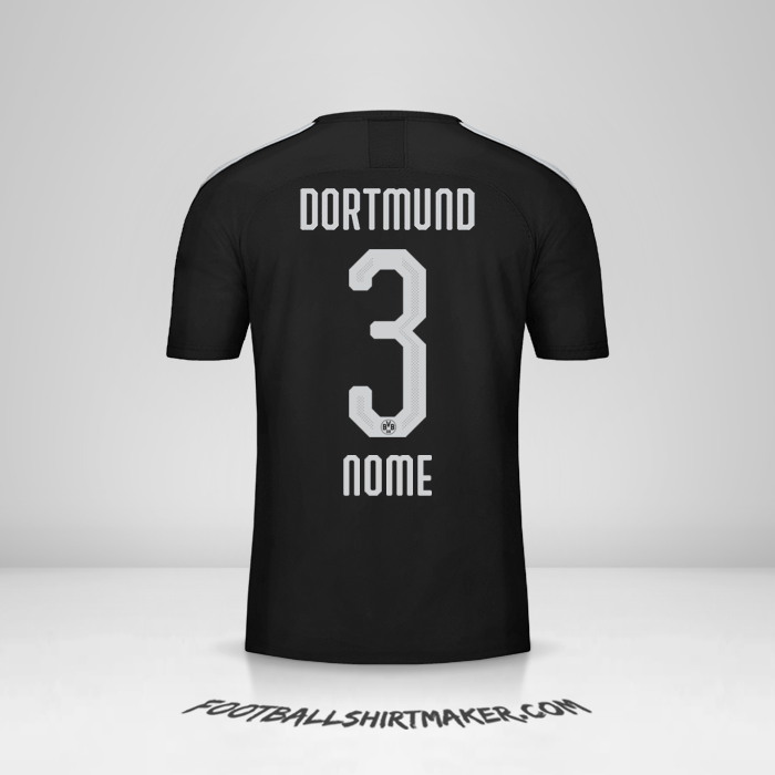 Maglia Borussia Dortmund 2019/20 Seconda -  nome - 3