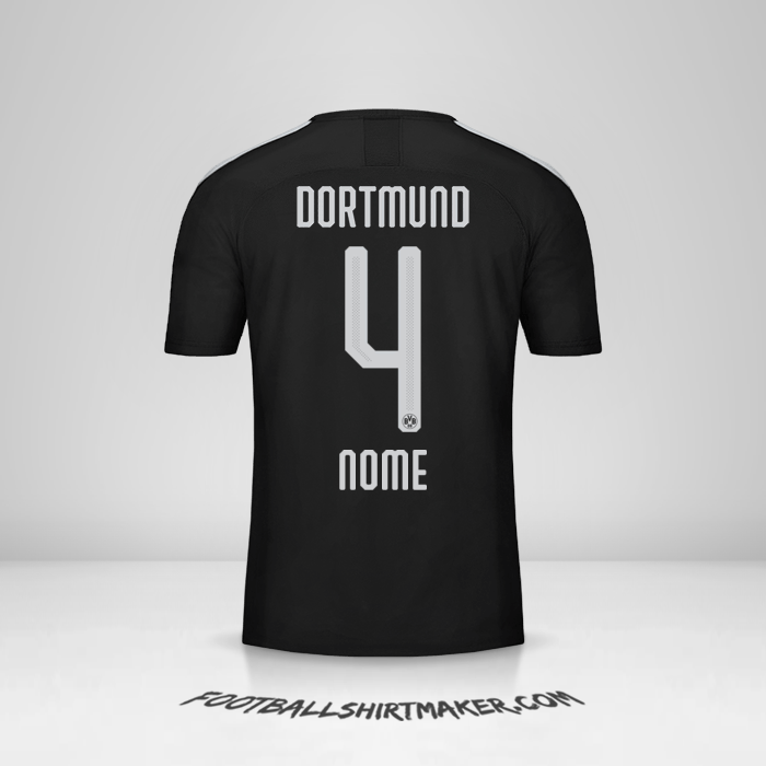 Camisola Borussia Dortmund 2019/20 Alternativa -  nome - 4