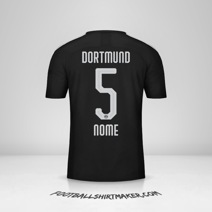 Camisola Borussia Dortmund 2019/20 Alternativa -  nome - 5