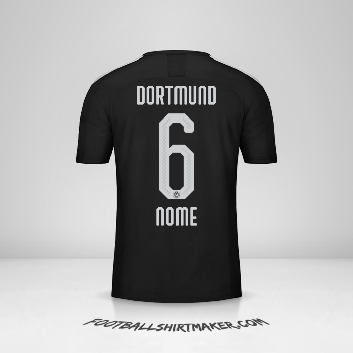 Camisola Borussia Dortmund 2019/20 Alternativa -  nome - 6