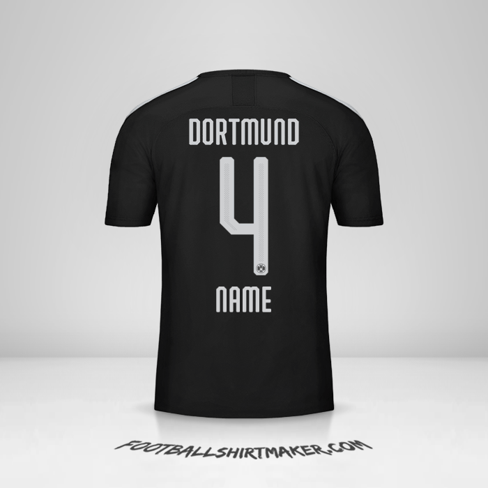 Trikot Borussia Dortmund 2019/20 Auswärts -  name - 4