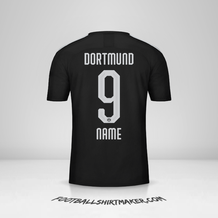 Trikot Borussia Dortmund 2019/20 Auswärts -  name - 9