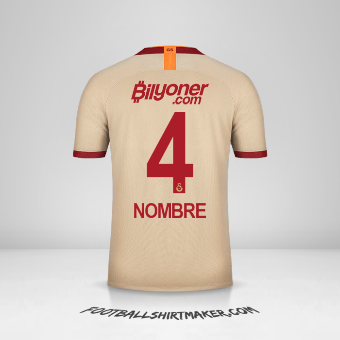 Camiseta Galatasaray SK 2019/20 Visita -  nombre - 4