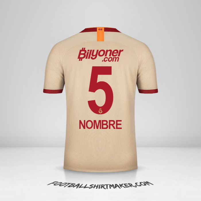 Jersey Galatasaray SK 2019/20 Visita -  nombre - 5