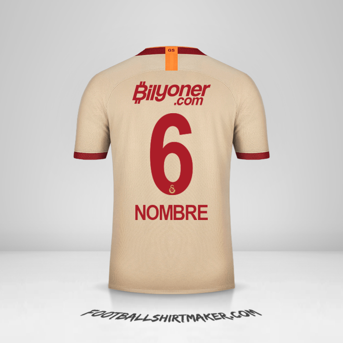 Jersey Galatasaray SK 2019/20 Visita -  nombre - 6