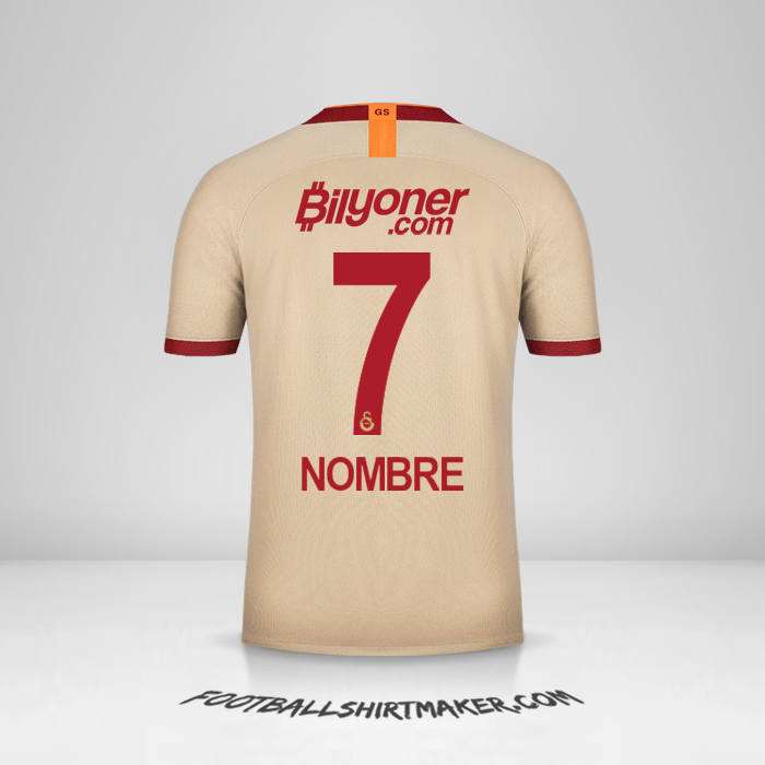 Jersey Galatasaray SK 2019/20 Visita -  nombre - 7