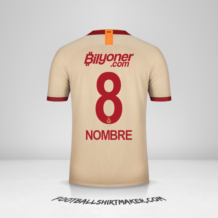 Jersey Galatasaray SK 2019/20 Visita -  nombre - 8