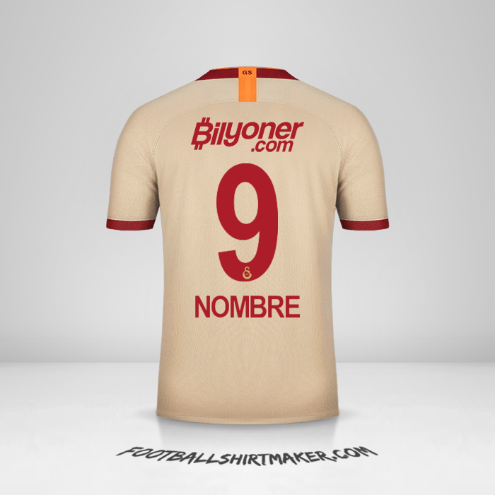 Camiseta Galatasaray SK 2019/20 Visita -  nombre - 9