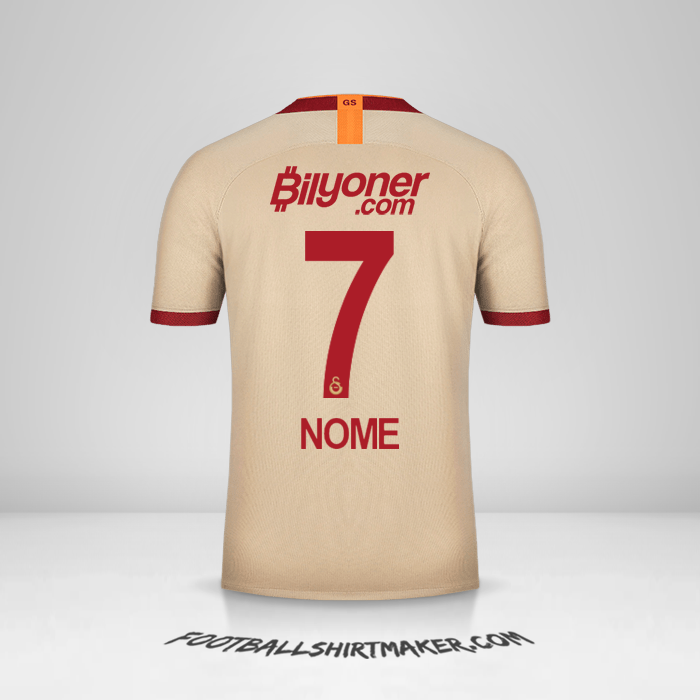 Maglia Galatasaray SK 2019/20 Seconda -  nome - 7