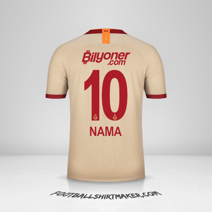 Jersey Galatasaray SK 2019/20 Alternatif -  nama - 10