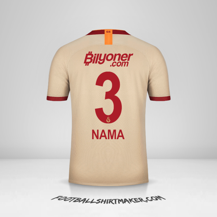 Jersey Galatasaray SK 2019/20 Alternatif -  nama - 3