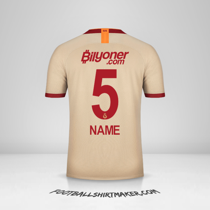Trikot Galatasaray SK 2019/20 Auswärts -  name - 5