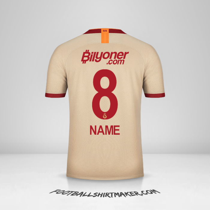 Trikot Galatasaray SK 2019/20 Auswärts -  name - 8