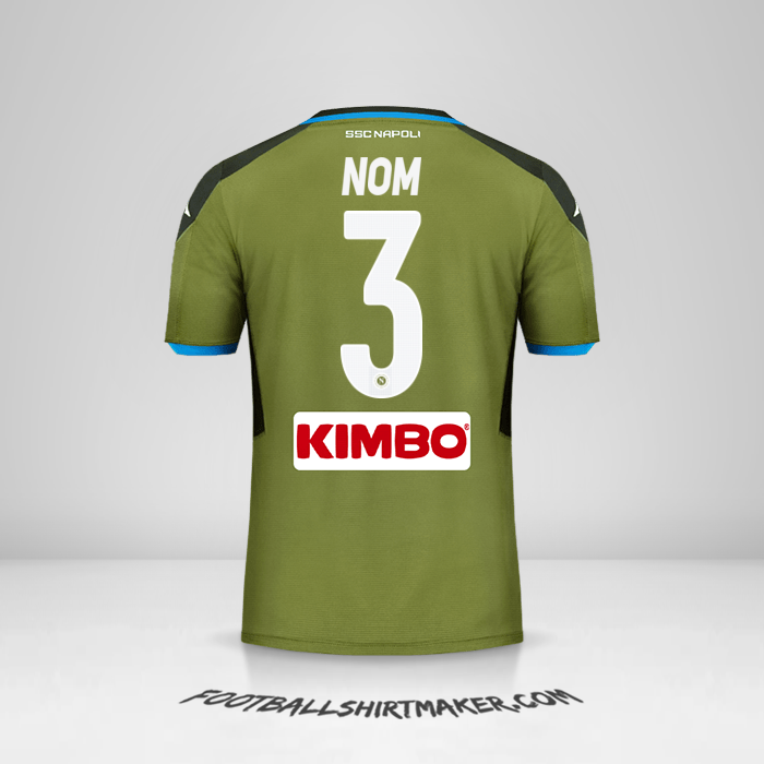 Maillot SSC Napoli 2019/20 Extérieur -  nom - 3