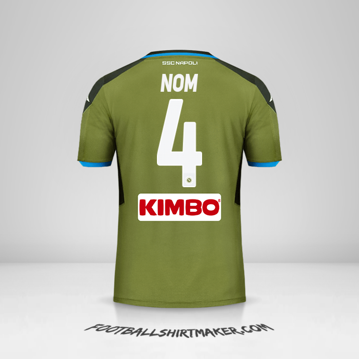 Maillot SSC Napoli 2019/20 Extérieur -  nom - 4