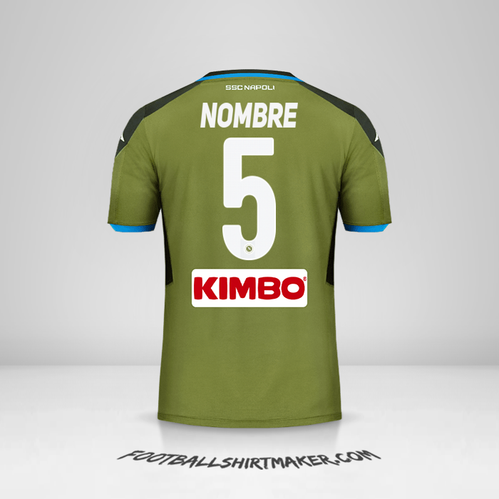 Jersey SSC Napoli 2019/20 Visita -  nombre - 5