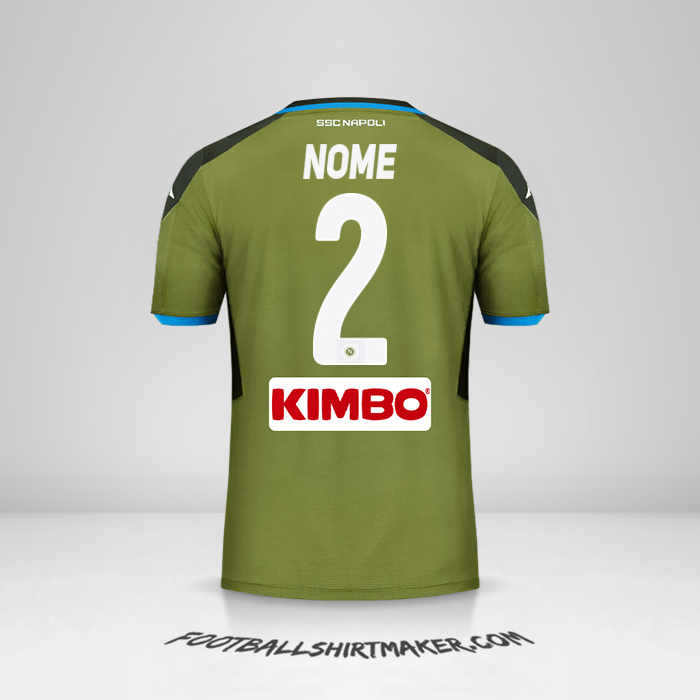 Maglia SSC Napoli 2019/20 Seconda -  nome - 2