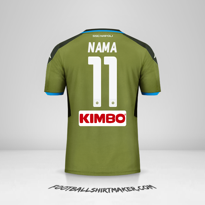 Jersey SSC Napoli 2019/20 Alternatif -  nama - 11