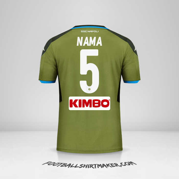 Jersey SSC Napoli 2019/20 Alternatif -  nama - 5