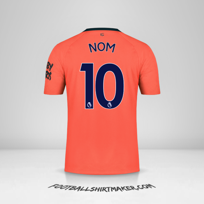 Maillot Everton FC 2019/20 Extérieur -  nom - 10