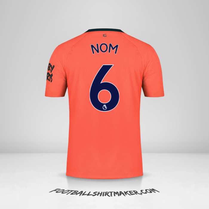 Maillot Everton FC 2019/20 Extérieur -  nom - 6