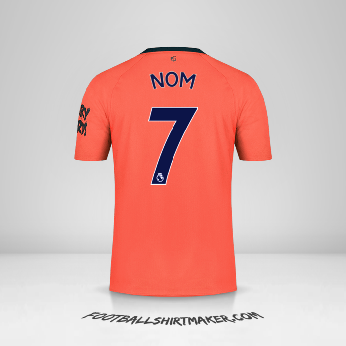 Maillot Everton FC 2019/20 Extérieur -  nom - 7
