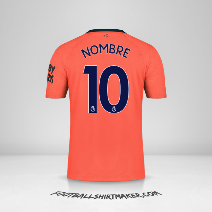 Jersey Everton FC 2019/20 Visita -  nombre - 10