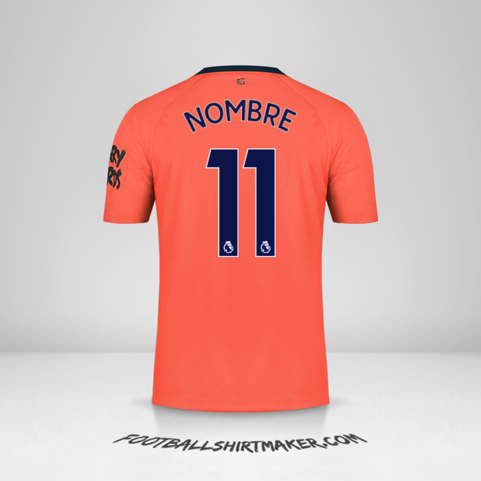 Jersey Everton FC 2019/20 Visita -  nombre - 11