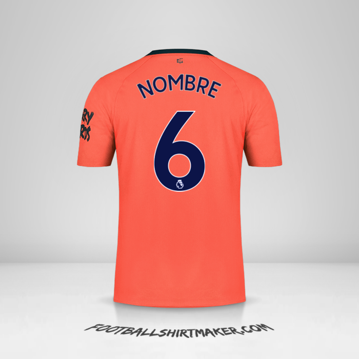 Camiseta Everton FC 2019/20 Visita -  nombre - 6