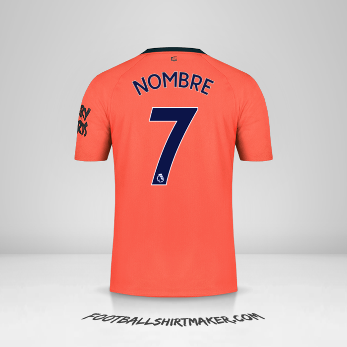 Jersey Everton FC 2019/20 Visita -  nombre - 7