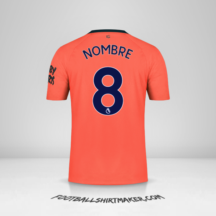 Jersey Everton FC 2019/20 Visita -  nombre - 8