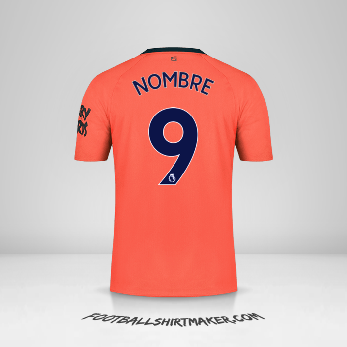 Jersey Everton FC 2019/20 Visita -  nombre - 9