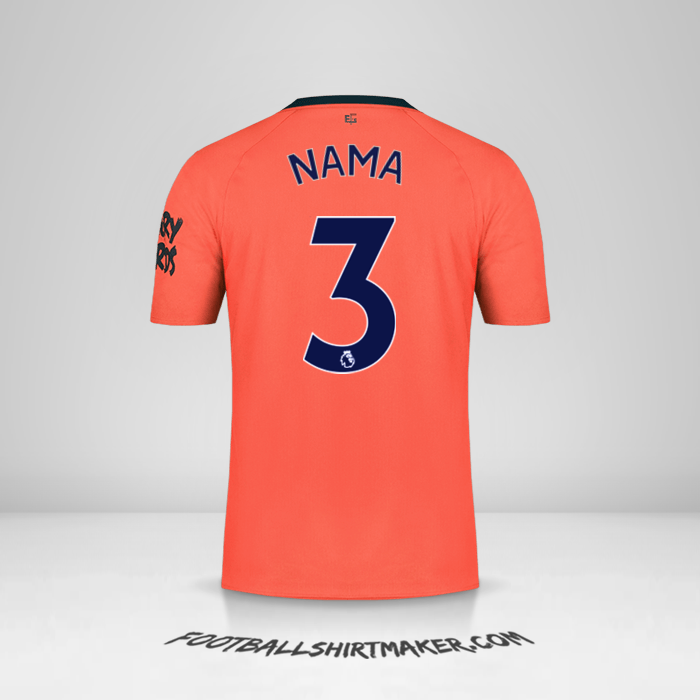 Jersey Everton FC 2019/20 Alternatif -  nama - 3