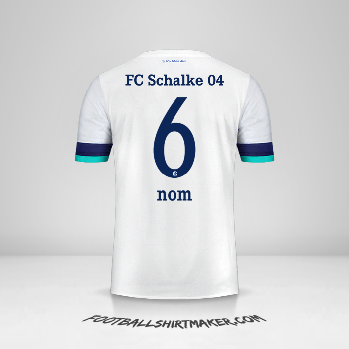 Maillot Schalke 04 2019/20 Extérieur -  nom - 6