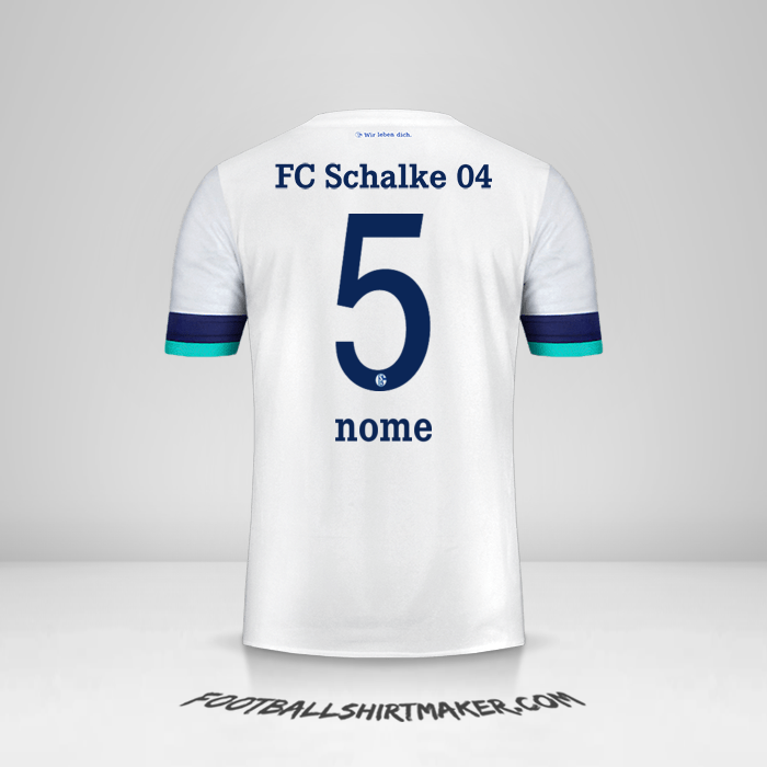 Camisa Schalke 04 2019/20 Alternativa -  nome - 5