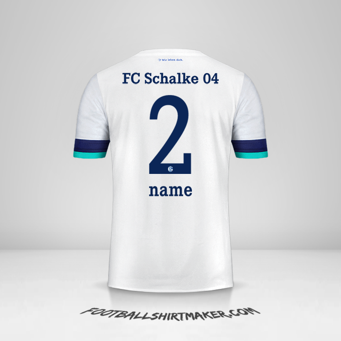 Trikot Schalke 04 2019/20 Auswärts -  name - 2