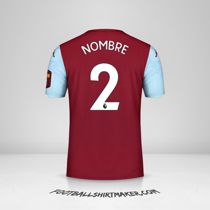 Jersey Aston Villa FC 2019/20 -  nombre - 2