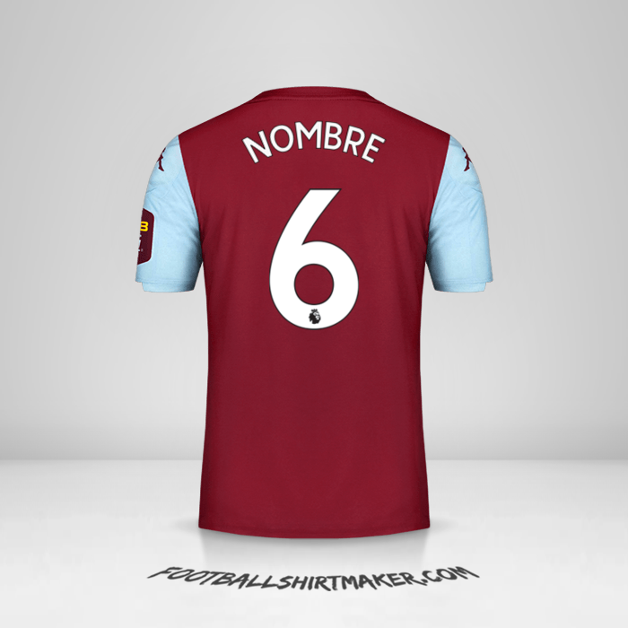 Jersey Aston Villa FC 2019/20 -  nombre - 6