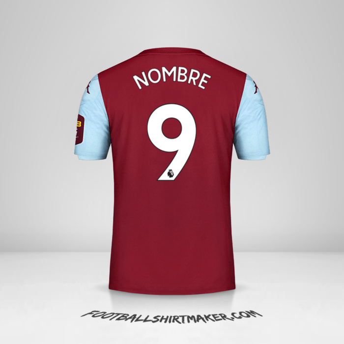 Jersey Aston Villa FC 2019/20 -  nombre - 9