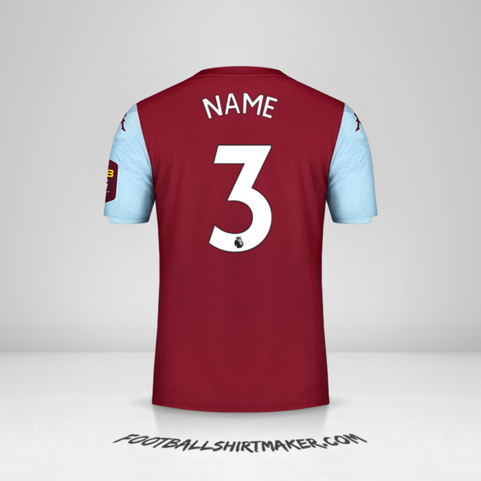 Trikot Aston Villa FC 2019/20 -  name - 3