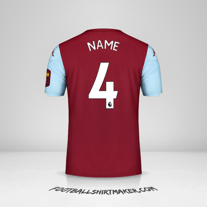 Trikot Aston Villa FC 2019/20 -  name - 4
