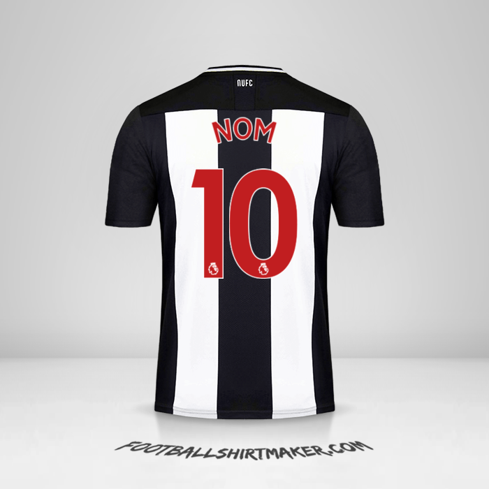 Maillot Newcastle United FC 2019/20 -  nom - 10