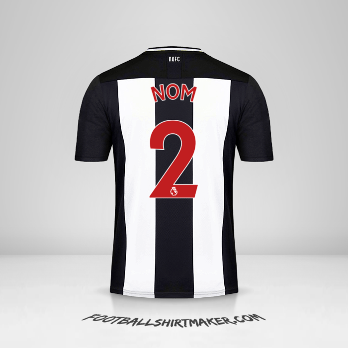 Maillot Newcastle United FC 2019/20 -  nom - 2