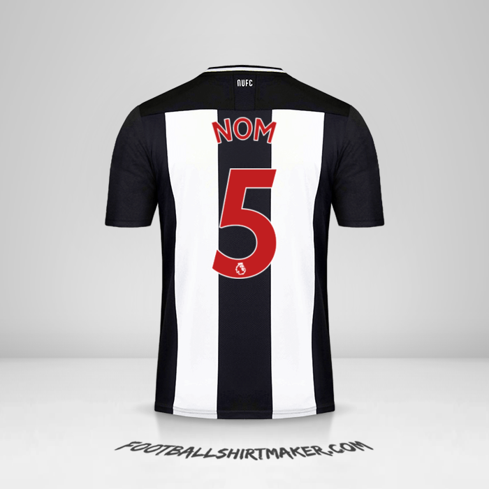 Maillot Newcastle United FC 2019/20 -  nom - 5