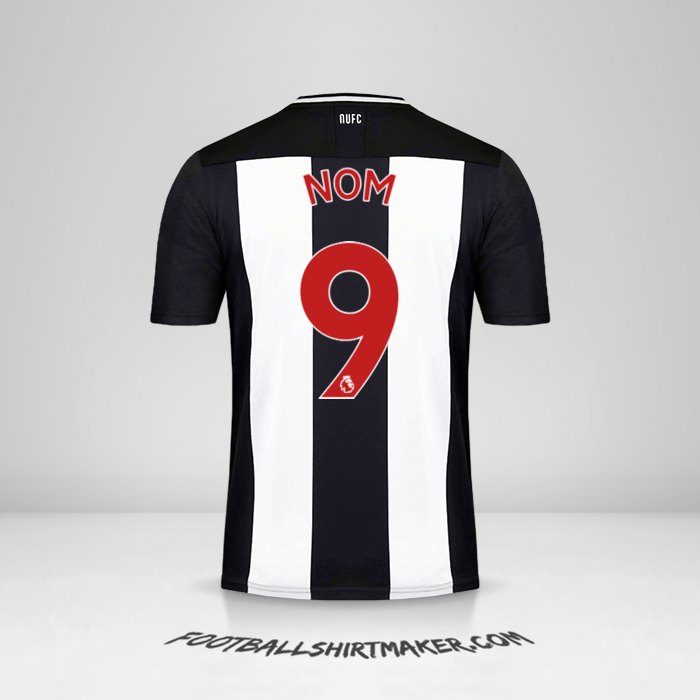 Maillot Newcastle United FC 2019/20 -  nom - 9