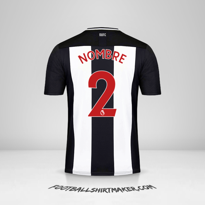 Jersey Newcastle United FC 2019/20 -  nombre - 2
