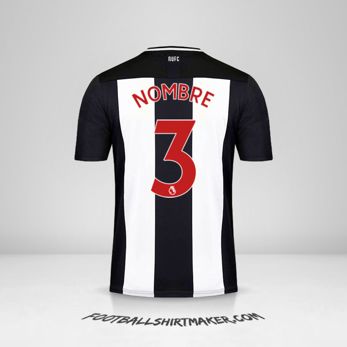 Jersey Newcastle United FC 2019/20 -  nombre - 3