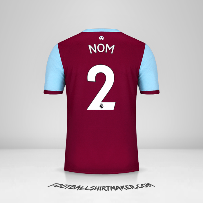 Maillot West Ham United FC 2019/20 -  nom - 2